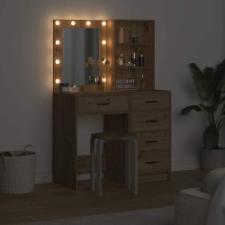 Table de Toilette 2 pcs Marron 50 x 41 x 135 cm 634710634710