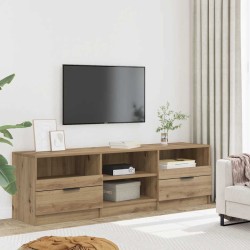 Meuble TV chêne artisanal 150x33,5x45 cm bois d'ingénierie 634715634715