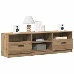 Meuble TV chêne artisanal 150x33,5x45 cm bois d'ingénierie 634715634715