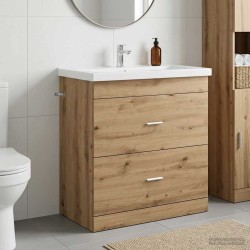 Meuble sous lavabo de salle de bain Chêne artisanal 634718634718