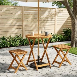 Table de jardin pliante Naturel Ø60 x 75 cm 634719634719