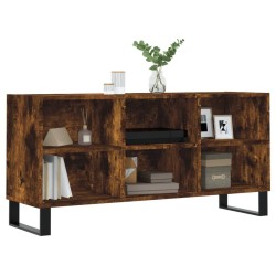 Meuble TV chêne fumé 103,5x30x50 cm bois d'ingénierie 634722634722