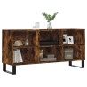 Meuble TV chêne fumé 103,5x30x50 cm bois d'ingénierie 634722634722