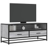 Meuble TV sonoma gris 100x34,5x40 cm bois d'ingénierie et métal 634725634725
