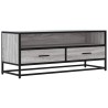 Meuble TV sonoma gris 100x34,5x40 cm bois d'ingénierie et métal 634725634725