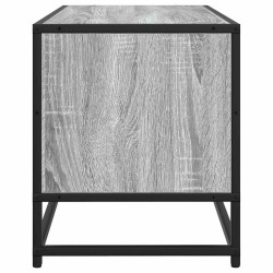 Meuble TV sonoma gris 100x34,5x40 cm bois d'ingénierie et métal 634725634725