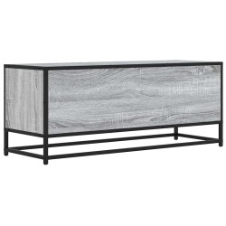 Meuble TV sonoma gris 100x34,5x40 cm bois d'ingénierie et métal 634725634725