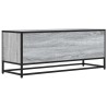 Meuble TV sonoma gris 100x34,5x40 cm bois d'ingénierie et métal 634725634725