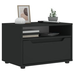 Meuble TV VISNES noir 60x40x38 cm bois d'ingénierie 634727634727