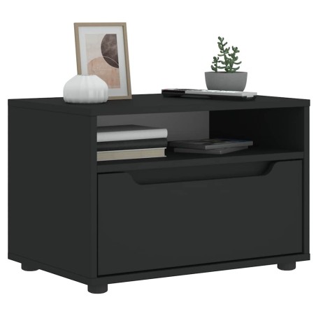 Meuble TV VISNES noir 60x40x38 cm bois d'ingénierie 634727634727
