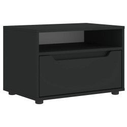 Meuble TV VISNES noir 60x40x38 cm bois d'ingénierie 634727634727