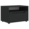 Meuble TV VISNES noir 60x40x38 cm bois d'ingénierie 634727634727