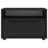 Meuble TV VISNES noir 60x40x38 cm bois d'ingénierie 634727634727