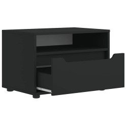Meuble TV VISNES noir 60x40x38 cm bois d'ingénierie 634727634727
