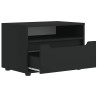 Meuble TV VISNES noir 60x40x38 cm bois d'ingénierie 634727634727