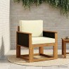 Sofa de milieu extérieur Bois d'Acacia Massif Naturel 634734634734