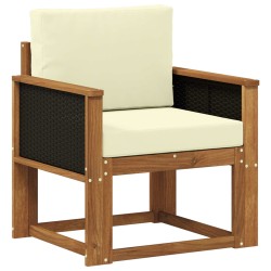 Sofa de milieu extérieur Bois d'Acacia Massif Naturel 634734634734