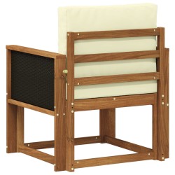 Sofa de milieu extérieur Bois d'Acacia Massif Naturel 634734634734
