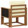 Sofa de milieu extérieur Bois d'Acacia Massif Naturel 634734634734