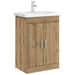 Meuble sous lavabo de salle de bain Chêne artisanal 634735634735