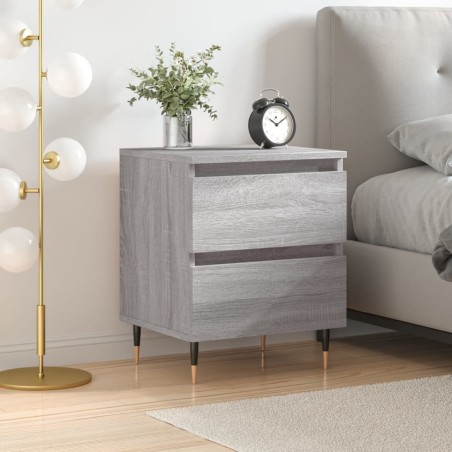 Table de chevet sonoma gris 40x35x50 cm bois d’ingénierie 634741634741