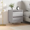Table de chevet sonoma gris 40x35x50 cm bois d’ingénierie 634741634741