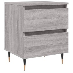 Table de chevet sonoma gris 40x35x50 cm bois d’ingénierie 634741634741