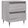 Table de chevet sonoma gris 40x35x50 cm bois d’ingénierie 634741634741