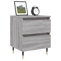 Table de chevet sonoma gris 40x35x50 cm bois d’ingénierie 634741634741