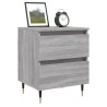 Table de chevet sonoma gris 40x35x50 cm bois d’ingénierie 634741634741