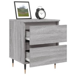 Table de chevet sonoma gris 40x35x50 cm bois d’ingénierie 634741634741