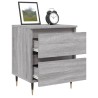 Table de chevet sonoma gris 40x35x50 cm bois d’ingénierie 634741634741