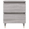 Table de chevet sonoma gris 40x35x50 cm bois d’ingénierie 634741634741