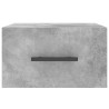 Table de chevet murale gris béton 35x35x20 cm 634744634744