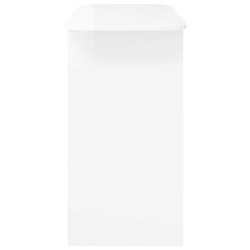 Table console Blanc brillant 93 x 40 x 75 cm Bois d'ingénierie 634745634745