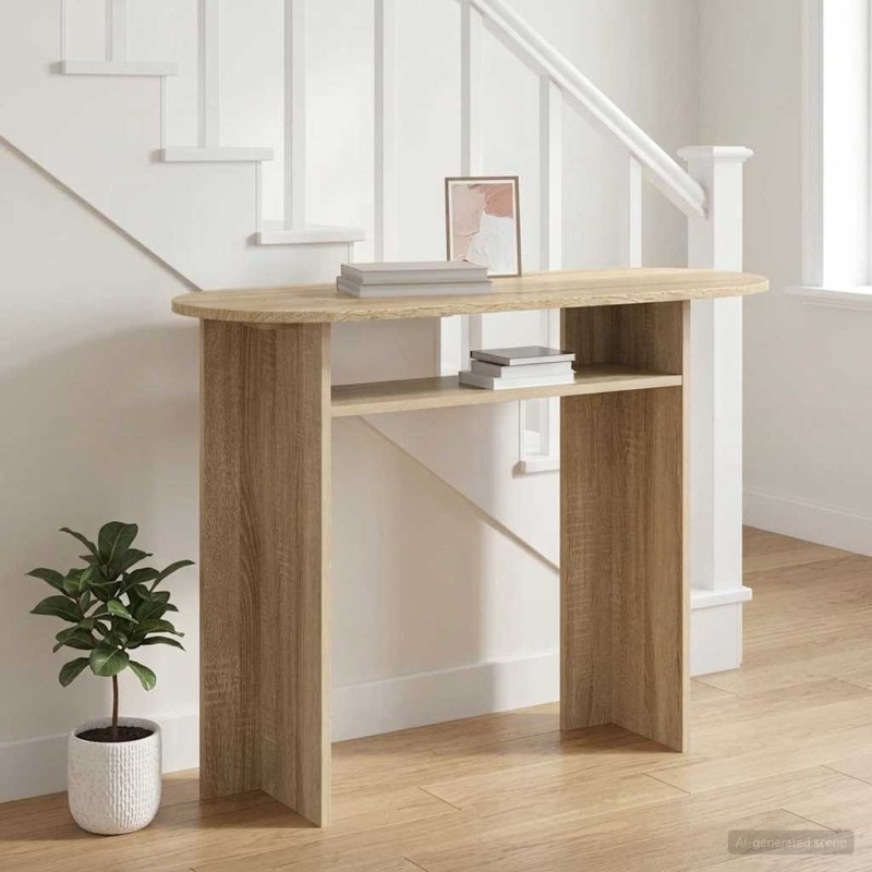 Table console Chêne Sonoma 100 x 39,5 x 75 cm Bois d'ingénierie 634746634746