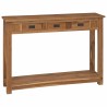 Table console Naturel 110 x 30 x 80 cm Bois de teck massif 634747634747