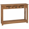 Table console Naturel 110 x 30 x 80 cm Bois de teck massif 634747634747
