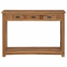 Table console Naturel 110 x 30 x 80 cm Bois de teck massif 634747634747