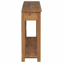 Table console Naturel 110 x 30 x 80 cm Bois de teck massif 634747634747
