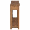 Table console Naturel 110 x 30 x 80 cm Bois de teck massif 634747634747