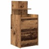 Table de chevet avec 2 tiroirs vieux bois 38x34x80 cm 634750634750