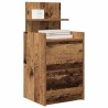 Table de chevet avec 2 tiroirs vieux bois 38x34x80 cm 634750634750