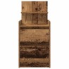 Table de chevet avec 2 tiroirs vieux bois 38x34x80 cm 634750634750