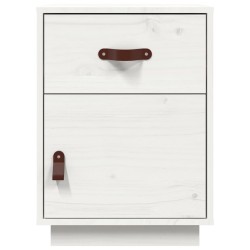 Table de chevet Blanc 40x34x55 cm Bois de pin solide 634751634751
