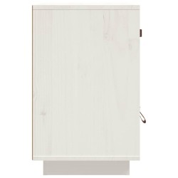 Table de chevet Blanc 40x34x55 cm Bois de pin solide 634751634751