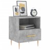 Tables de chevet 2pcs gris béton 40x35x47,5cm bois d’ingénierie 634752634752