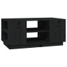 Table basse Noir 90x49x40,5 cm Bois massif de pin 634755634755