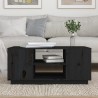 Table basse Noir 90x49x40,5 cm Bois massif de pin 634755634755