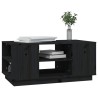 Table basse Noir 90x49x40,5 cm Bois massif de pin 634755634755